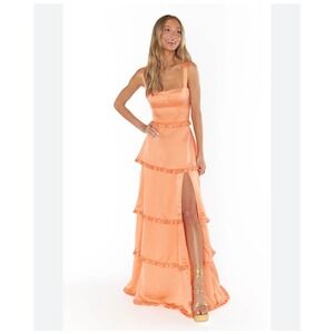 Women's Show Me Your Mumu Lady Corset Dress in cantaloupe size small